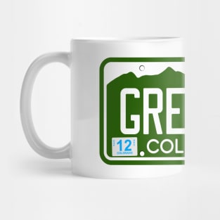 Colorado License Plate Tee - Greeley, Colorado Mug